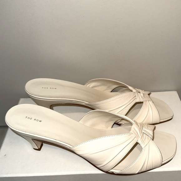 The Row Knotted Sandals, 39.5, Chocolate Blanc - Picture 5 of 12